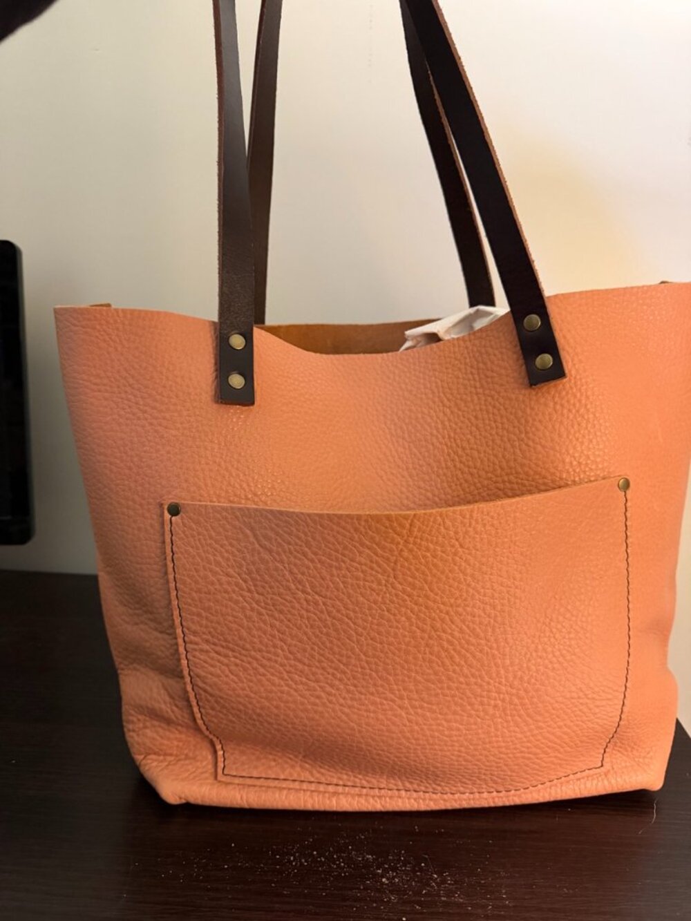 Portland Leather QUARTZ Large Classic Tote w/grandles